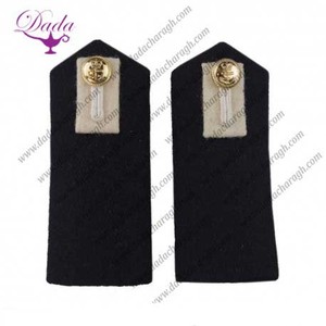 Top vente réutilisable Royal Navy aspirant officiers épaulette brodé tissu coudre dentelle décoration épingle de sûreté fixation - Product Image 1