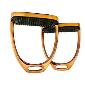 Estribos Extreme Rose Gold Gloss Fillis Estribos de equitación de acero inoxidable Premium Estribos antideslizantes fuertes Pantalones ecuestres - Product Image 3