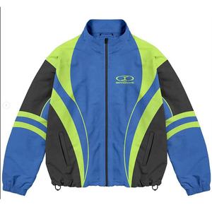 Traje cortavientos de invierno para hombre de talla grande con capucha patrón sólido cremallera transpirable protección solar chándal ligero ropa de invierno - Product Image 4