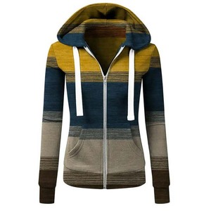 Sudadera con capucha personalizada para mujer, ropa para gimnasio de manga larga con cremallera, de diferentes colores, de alta calidad, para invierno - Product Image 1