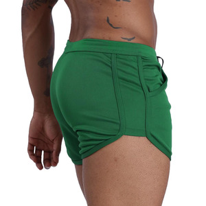 Alta calidad personalizado gimnasio Super suave transpirable Joggers malla pantalones cortos Casual liso Fitness pantalones cortos entrenamiento verano algodón pantalones cortos - Product Image 2