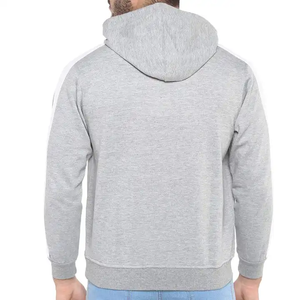 Nouveau design d'extérieur sweats à capuche gris doux et confortables en tissu pour hommes pull à manches longues sweats à capuche pour hommes avec logo personnalisé - Product Image 3