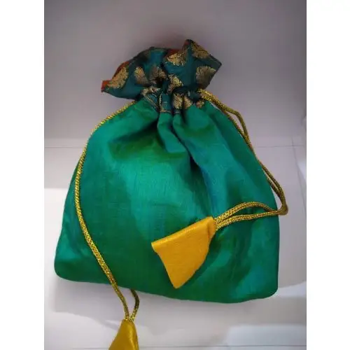 Rajasthani tarzı kraliyet debriyaj Potli Batwa çanta kolu tutucu çanta düğün parti iyilik için karşılık hediyesi Mehndi parti kullanımı