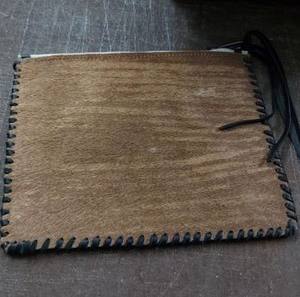 Piel de vaca informal con monedero de pelo Tipo de cierre de cremallera - Product Image 3