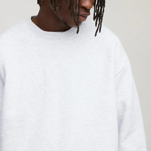 High quality 100% cotton mens hoodie & sweatshirt Oversized Crewneck comfortable Plain custom DTF <b>Printed</b> logo Men sweatshirts - Product Image 2