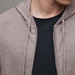 8. Men <b>Full</b> <b>Zip</b> <b>Hoodie</b> Classic Design with Drawstring Hood and Kangaroo Pocket Perfect for Winter Breathable With OEM - Product Image 3