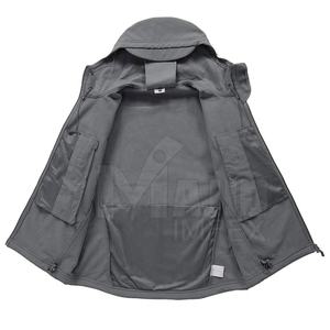 Chaqueta táctica de camuflaje con capucha para hombre, chaqueta impermeable de gran tamaño para exteriores, venta al por mayor - Product Image 3