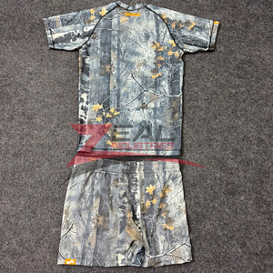 Custom no GI set Rash guards MMA shorts sets impresión por sublimación grappling BJJ MMA shorts Rash guards sets hechos en Pakistán - Product Image 2