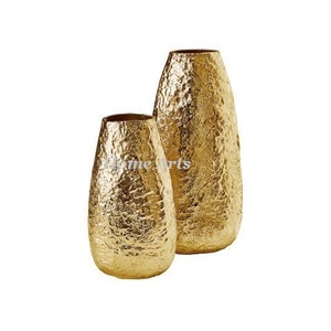 Attractive Design Aluminium <b>Black</b> <b>Flower</b> Pot With Good Quality Round Shape Decor <b>Vase</b> For Wedding Accessories - Product Image 3