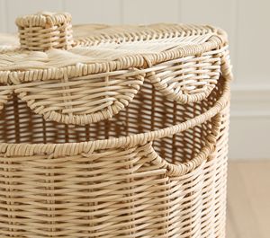 Cesta de almacenamiento infantil de ratán natural al por mayor, funcional, hermosa y hecha a mano para impresionar - Product Image 3