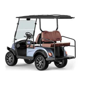 Voiturette de golf électrique surélevée 2+2 places, modèle 2023, très vendue, avec certificat CE, voiturettes électriques personnalisées - Product Image 2