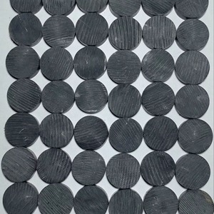 Boutons en corne noire naturelle, fournitures artisanales pour la mode durable - Product Image 3