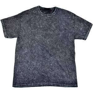 Vintage Acid Wash Cotton T-Shirt for <b>Men</b> Oversized Knitted <b>Long</b> Length Vintage Style T-shirt for <b>Men</b> - Product Image 2