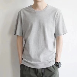 T-shirts pour hommes 100% coton de haute qualité, surdimensionné, essentiel, décontracté, avec épaules tombantes, T-shirt vierge avec logo personnalisé et design pour hommes - Product Image 3