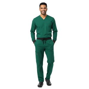Ensemble de vêtements de travail pour hommes, confortable, haut et pantalon, tissu respirant, uniforme d'hôpital, OEM ODM, vente en gros, exportation - Product Image 3