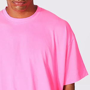 Camisetas de gran tamaño con estampado gráfico personalizado, ropa de calle de fibra de bambú y algodón 100%, camisetas de hombros caídos de peso pesado - Product Image 3