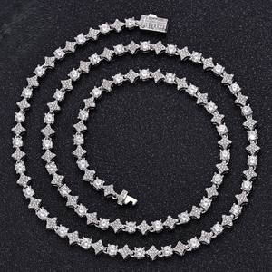 Collier pour homme en argent S925, style hip-hop, bijoux fins, qualité supérieure, bijoux en moissanite, chaîne tennis sertie de diamants VVS - Product Image 1