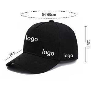 2025 Logo personnalisé casquette de Baseball pour hommes femmes bricolage marque 5 panneau Sport chapeau basique broderie impression toile tissu uni blanc Gorras - Product Image 2