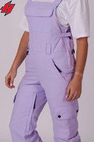 Pantalons de ski pour femmes, design personnalisé OEM, imperméables, respirants, avec impression de logo, pour les sports d'hiver en plein air et la neige