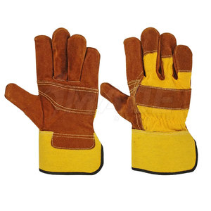 ถุงมือทำงานหนังแบบมืออาชีพถุงมือทำงานหนังมีโลโก้ตามสั่ง - Product Image 1