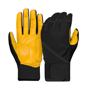 Gants de frappe en cuir personnalisés professionnels pour les joueurs de baseball gauchers/droithiers - Durables, légers et confortables - Product Image 3