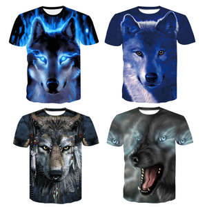Camisetas de Verano de Alta Calidad, de Poliéster, con Estampado 3D de Animales, Sublimación Completa, Camisetas Deportivas de Secado Rápido para Hombre - Product Image 1
