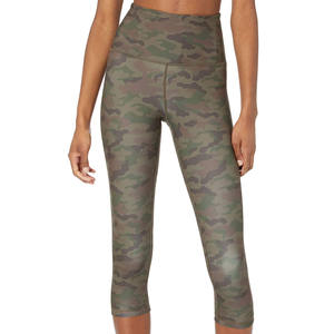 Leggings de yoga pour femmes respirants à taille mi-haute imprimés par sublimation, séchage rapide, taille élastique personnalisée - Product Image 1