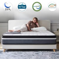 Matelas de luxe sur mesure Europa Dream Rest, matelas en mousse naturelle haute densité, matelas orthopédique à ressorts ensachés, vente en gros