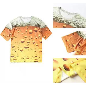 T-shirts pour hommes Premium Plus Size Respirant Dye Sublimation Importé Pakistanais Poly-Cotton International Print Design - Product Image 6