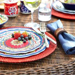 Set 12 Brown Concave Wood Napkin Rings for Festive Dining for Thanksgiving Farmhouse-Style Parties Table Decoration <b>Essential</b> - Product Image 3