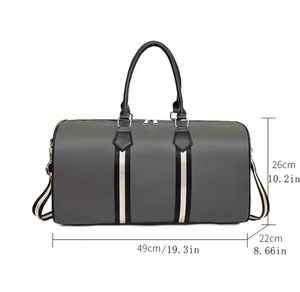 Equipaje-Marrón oscuro/Negro, bolsa de viaje segura | Equipaje de diseño retro | Bolsa con acabado brillante, bolsas de equipaje para viajes - Product Image 3