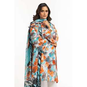 Traje Casual de 3 Piezas para Mujer, Estampado, para Verano, Color Blanco - Product Image 1