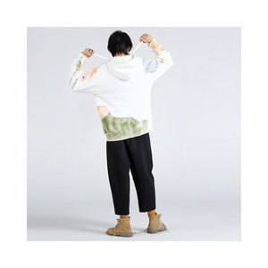 100% Cotton <b>Fleece</b> Men's <b>Hoodies</b> High Quality Blank <b>Oversized</b> Drop Shoulder Streetwear Custom Logo Pullover <b>Hoodies</b> - Product Image 3