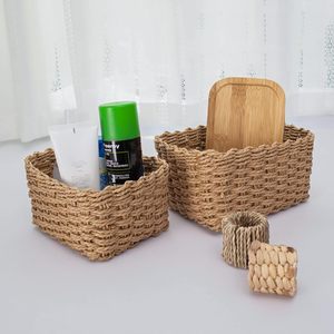 Eco-friendly <b>Storage</b> <b>Boxes</b> & Bins <b>Paper</b> Rope <b>Storage</b> Basket Water Hyacinth Basket <b>Paper</b> Rope Basket for Your Home Best Quality - Product Image 1