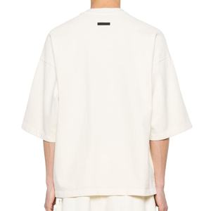 Camiseta para hombre, camisetas personalizadas para hombre, 100% algodón con logotipo, camiseta de manga corta de peso pesado, ropa de calle en blanco con hombros caídos en 2025 - Product Image 2