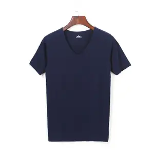 Camiseta unisex de algodão premium com gola V, camiseta de algodão com logotipo personalizado, tamanho personalizado, para homens, camiseta casual de ombro caído, totalmente sublimada