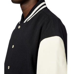 Personalizado Tallas grandes Unisex Formal Canvas Varsity Chaquetas al por mayor logotipo personalizado impermeable a prueba de viento - Product Image 3