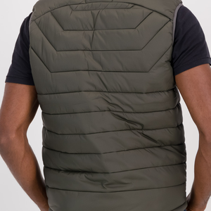 Chaqueta vaquera de invierno sin mangas para hombre, cuello levantado, logotipo frontal, personalizable, transpirable, cómodo, estilo callejero - Product Image 3