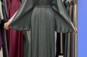 Nueva Abaya Saudí Tradicional Islámica para Mujer, Estilo Dubái 2026, Hermosa, de Poliéster Transpirable, Largo hasta el Tobillo, para Primavera - Product Image 4