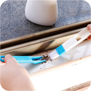 2-Trong-1 Nhựa Cleaner Dustpan Với Chi Tiết Quét Khoảng Cách Làm Sạch Bàn Chải Nhà Công Cụ Bàn Phím Rửa Lưu Vực Cửa Cửa Sổ Chai Làm Sạch - Product Image 2