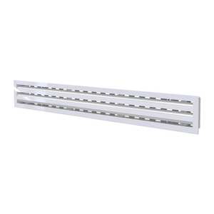 Tecnosystemi – Diffuseur linéaire réglable en aluminium, registres et grilles de ventilation centraux à 3 fentes pour systèmes CVC de plafond - Product Image 6