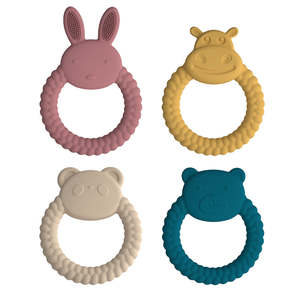 Juguetes de Dentición para Bebés con Forma de Animales, Suaves, Libres de BPA, de Grado Alimenticio, Anillo de Dentición de Silicona, Suministro de Anillos de Dentición para Bebés, Venta al por Mayor OEM - Product Image 2