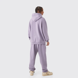 Vêtements de mode grande taille d'hiver, streetwear, décontracté, molleton technique lourd, 100% coton, ensembles de survêtement pour hommes en deux pièces - Product Image 6