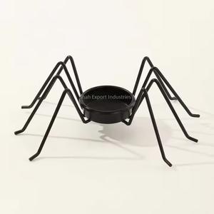 Portavelas de luz de té de Metal con diseño de araña con patas de araña acabado negro para el hogar decoraciones de mesa de Halloween - Product Image 3