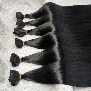 Extensions de cheveux de trame super doublement étirées à alignement des cuticules des cheveux naturels vietnamiens de haute qualité du vendeur de cheveux d'usine - Product Image 3