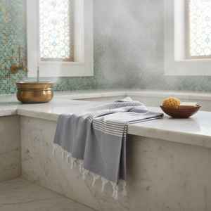 Toalla Peshtemal de Algodón Turco 100% Premium al por Mayor, 100x175cm, Moderna, para Uso Diario, Hammam, Sauna, Playa, Ligera, de Secado Rápido - Product Image 1