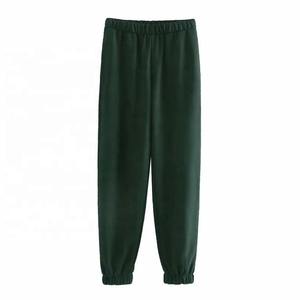 Hot Selling Clothing Customization Thick 100% Cotton Sport Jogger Pants Custom Plain Winter <b>Women's</b> Pants & Trousers - Product Image 1