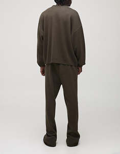 Ensemble de survêtement de sport d'hiver 100% coton Logo personnalisé Sweat-shirt oversize Jogger imprimé Sport Survêtement vierge pour hommes - Product Image 3