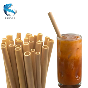 Pailles à boire en bambou réutilisables naturelles écologiques sans plastique - Product Image 4