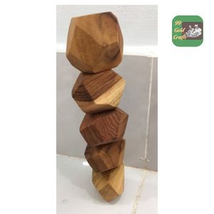 Piedras de Equilibrio de Madera TUMI ISHI Hechas a Mano al por Mayor de Vietnam, Bloques de Apilamiento para Jugar y Aprender de Forma Divertida - Product Image 5